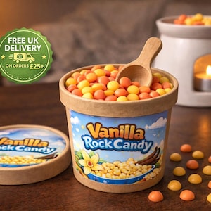 Wax Melt Scoopies 125g Pot with Scoop | Highly Scented Long Lasting Soy Wax Melts UK | Vegan Wax Melts | Pick & Mix 70+ Scents | Home