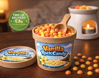Wax Melt Scoopies 125g Pot with Scoop | Highly Scented Long Lasting Soy Wax Melts UK | Vegan Wax Melts | Pick & Mix 70+ Scents | Home