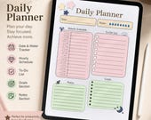 Minimalist Daily Planner Template: Printable Schedule, To-Do List (A4, A5, Letter)