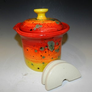 Made to order 2 QT fermenting crock sunset