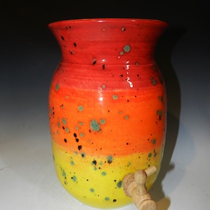 2 gallon ceramic kombucha crock Made to order image 6