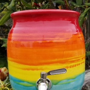 2 gallon ceramic kombucha crock Made to order image 5