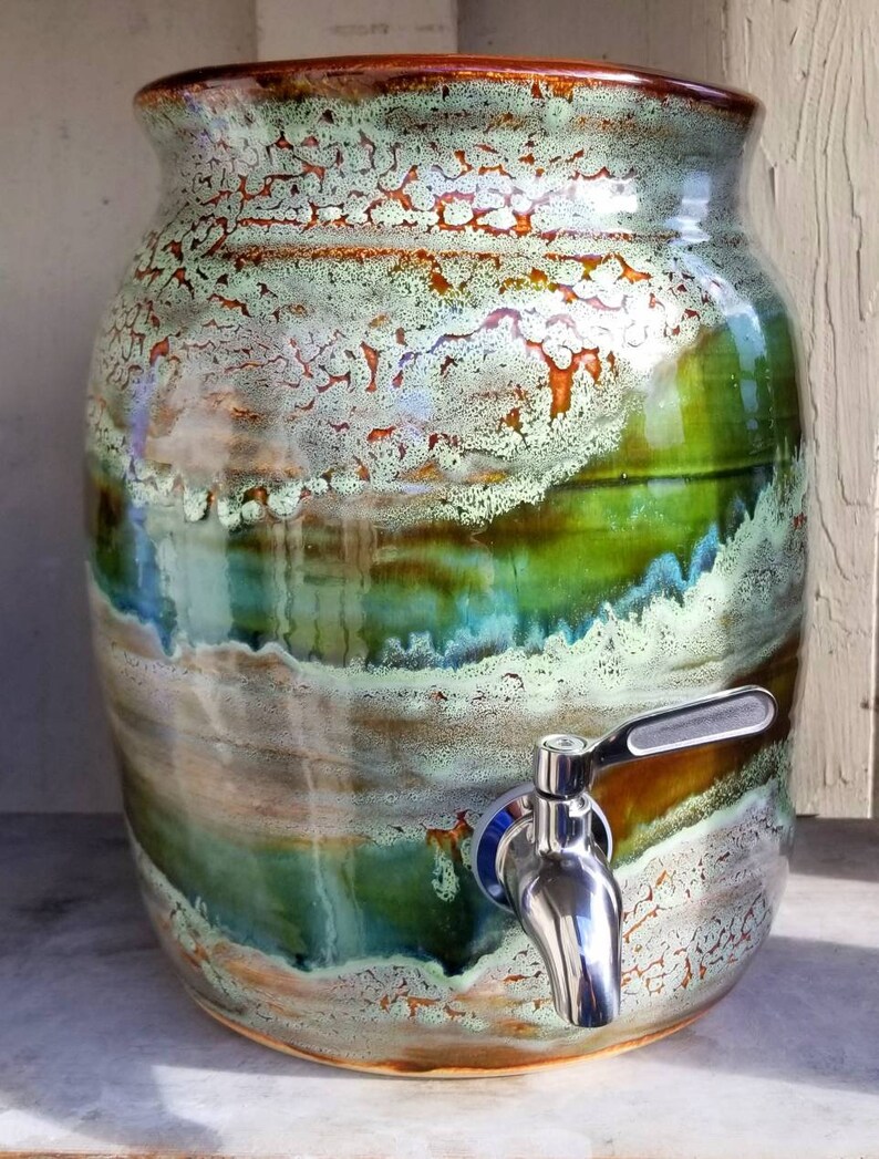 6 QT ceramic kombucha crock Made to order Etsy