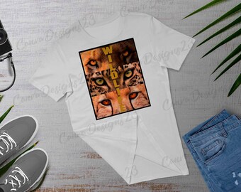 Motif animalier pour t-shirts | Téléchargement numérique x 2