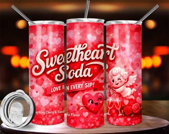 Motifs de sublimation pour gobelet isotherme de 590 ml (20 oz) sur le thème de la Saint-Valentin et de la Saint-Valentin