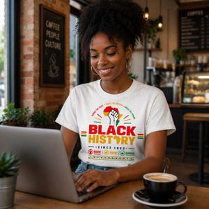 Black History T-Shirt – Bold Afro Pride Graphic Tee, Pan-African Colors, Cultural Statement Unisex Short Sleeve Shirt