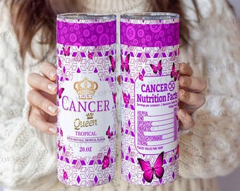 Gobelet isotherme de 590 ml (20 oz) avec motifs de sublimation, inspirés du signe du Verseau