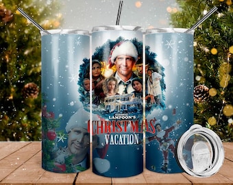 Motifs de sublimation pour gobelet isotherme de 590 ml (20 oz) sur le thème des vacances de Noël