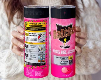 Gobelet isotherme Ratchet Bad Bitc* de 590 ml (20 oz) avec motifs de sublimation