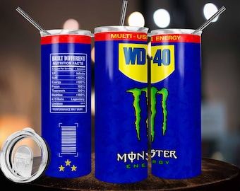 Energy 20oz skinny tumbler sublimation designs