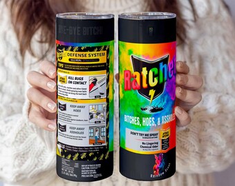 Gobelet isotherme Ratchet Rainbow Scent 20 oz avec motifs de sublimation