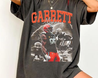Comfort Colors Myles Garrett Vintage Shirt, Myles Garrett Retro Graphic Tee, Game Day Shirt, Myles Garrett Football Shirt