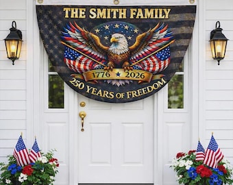 Bandera personalizada de Estados Unidos con águila conmemorativa del 250 aniversario (1776-2026)