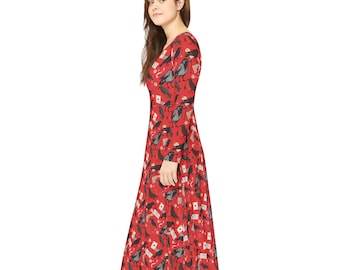 The Trinket Collector Dress Vintage Raven Curiosities on Crimson