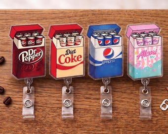 Grappige koelkast sigaretten badge haspel, dieetdrank sigarettenpakje badge haspel, frisdrank liefhebbers cadeau, leraar verpleegkundige badge haspel, zorgaccessoire