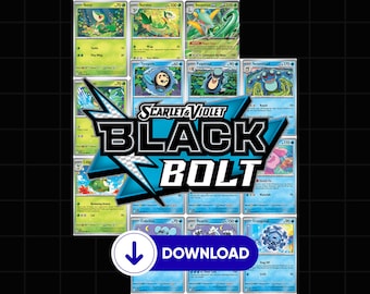 Scarlet & Violet: Black Bolt Binder Pages – Printable Master Set Placeholders + Collection Checklist