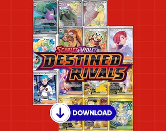 Scarlet & Violet: Destined Rivals Binder Pages – Printable Pokemon Master Set Placeholders + Checklist