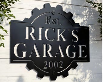 Fathers Day Sign for Garage,Sign for Dad,Personalized Sign, Metal Garage Signs, Custom Garage Shop Sign, Fathers Day Gift, Custom Dad Gifts
