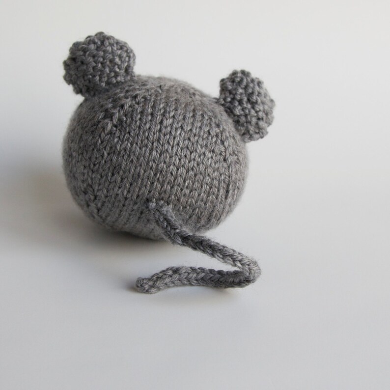 Knitted Toy Mouse stuffed animal, amigurumi, handmade knitting image 2