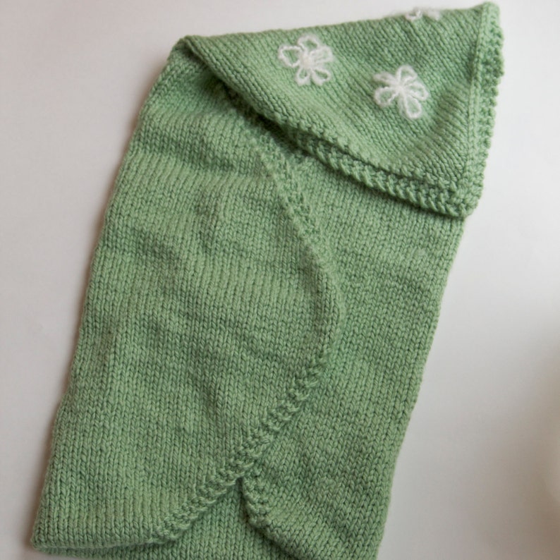 Baby Swaddling Blanket handmade knitting cozy warm green Etsy