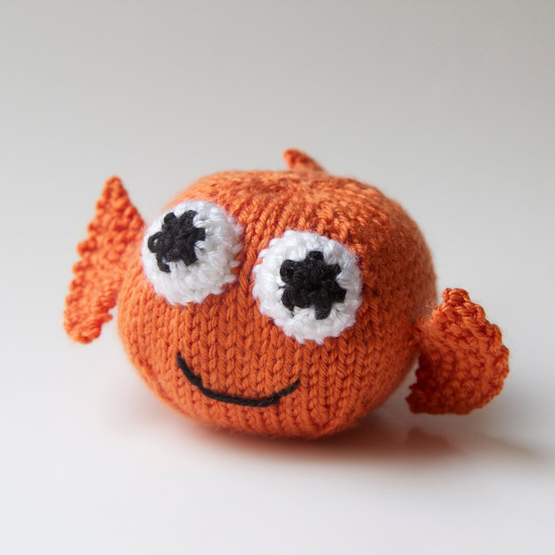 Goldfish Toy Stuffed Animal Amigurumi Handmade Plush Knit - Etsy