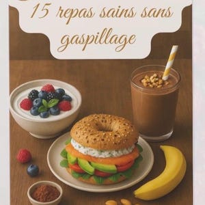 Healthy Recipes Ebook – 15 Balanced Meals for 1 Person | Easy Breakfasts, Lunches & Dinners