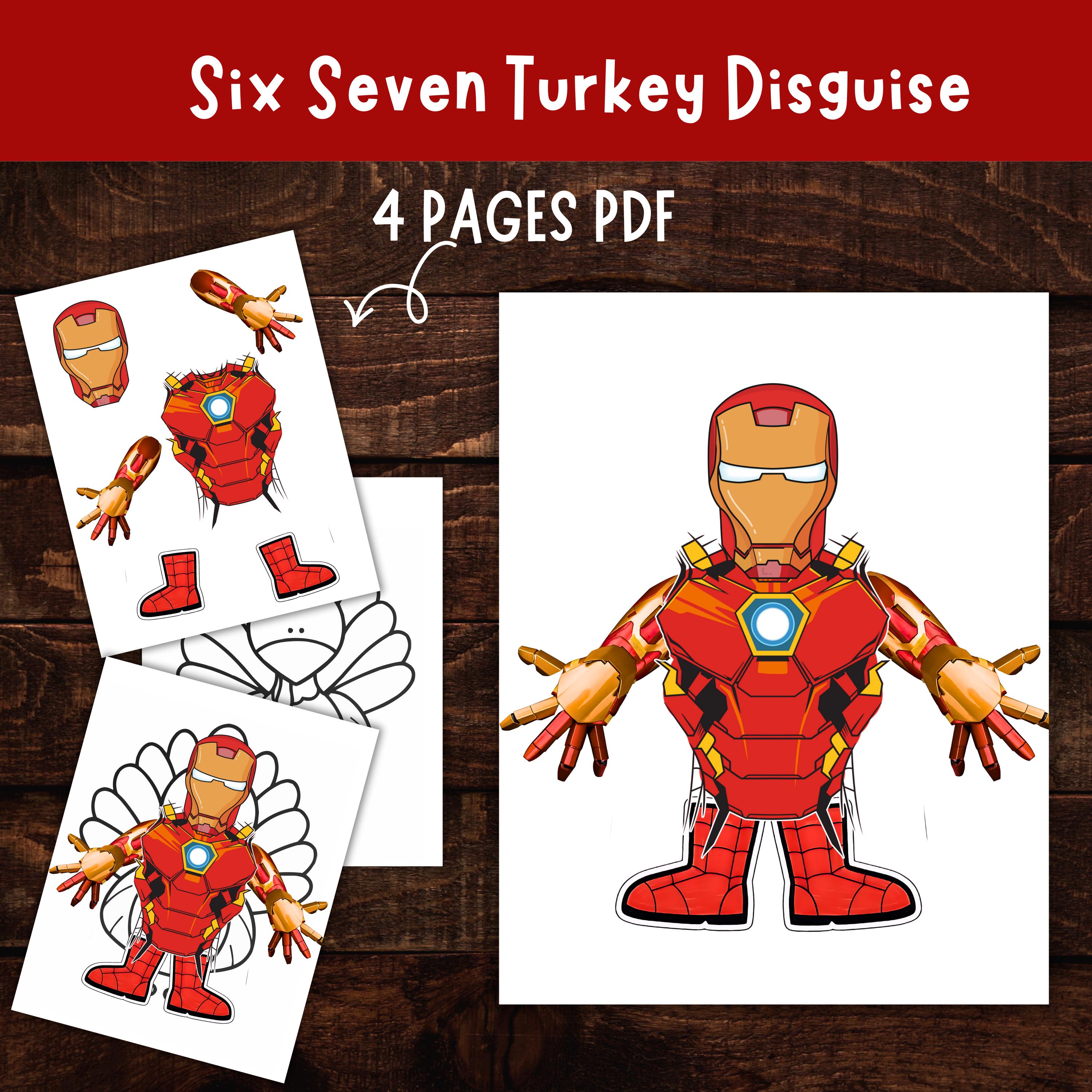 disguise a turkey cut out - etsy