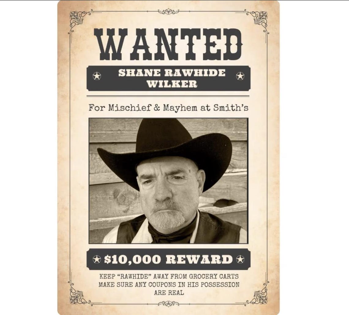 Editable Wild West Wanted Poster Template: Custom Cowboy Party Decor ...