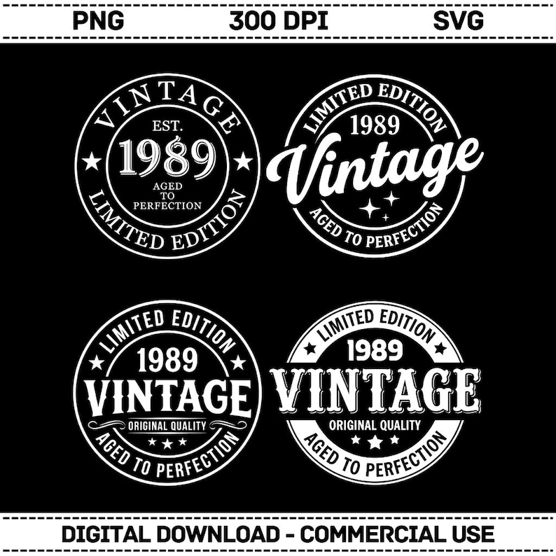 37th Birthday SVG PNG 37th Svg Aged To Perfection Svg Vintage 1989 37th-birthday-svg-png-37th-svg-aged-to-perfection-svg-vintage-1989