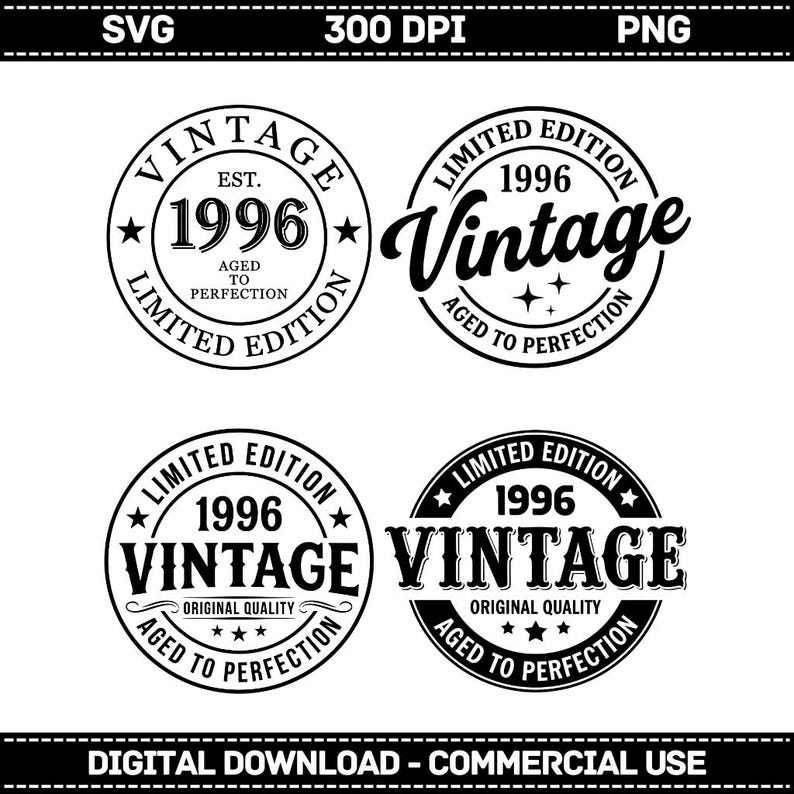 30th Birthday SVG PNG 30th Svg Aged To Perfection Svg Vintage 1996 30th-birthday-svg-png-30th-svg-aged-to-perfection-svg-vintage-1996