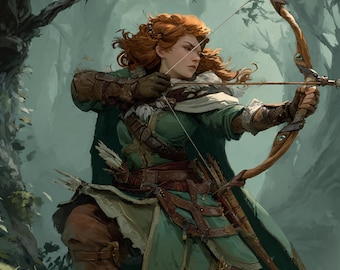 Custom Fantasy Character Portrait, Dungeons and Dragons Art, Personalized D&D Commission, RPG Character Artwork Canvas, Digital Illustration