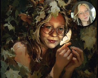Kundenspezifisches Fantasy Charakter Porträt, Dungeons und Dragons Kunst, personalisierte D & D Auftragsarbeit, RPG Charakter Zeichnung, digitale Proxy Illustration