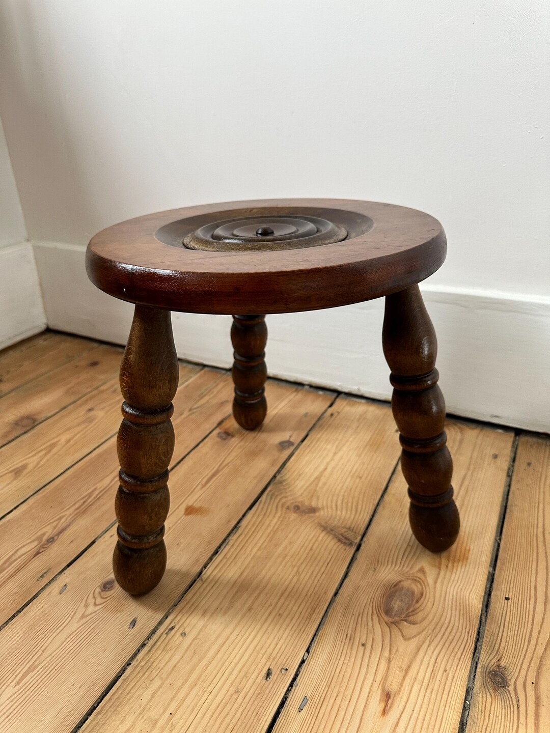 Vintage French Bobbin Stool - Short - Etsy