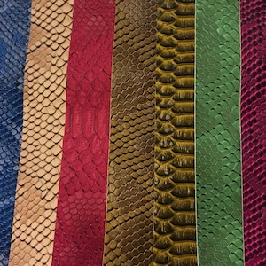 Faux leather Snake Viper Embossed fabric sold by the yard 54” wide