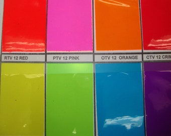10 Gauge Tinted Transparent Plastic Vinyl 54 Inch Wide Fabric By the yard