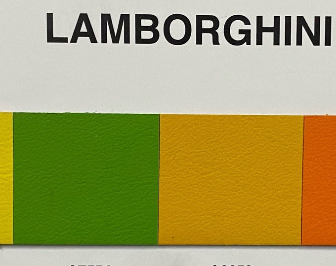 Genuine Lamborghini leather hide automotive upholstery fabric Approximately 50-54 Sq. Ft.