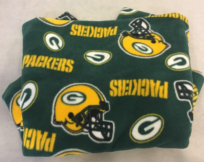 Green Bay Packers NFL Football sports warm cozy soft Fleece fabric