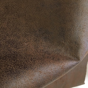 Dakota Brandy Faux Micro Suede upholstery fabric with Felt backing Polyester - Furniture upholstery, automotive