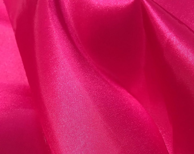 Taffeta fuchsia fabric  58” wide the Yard