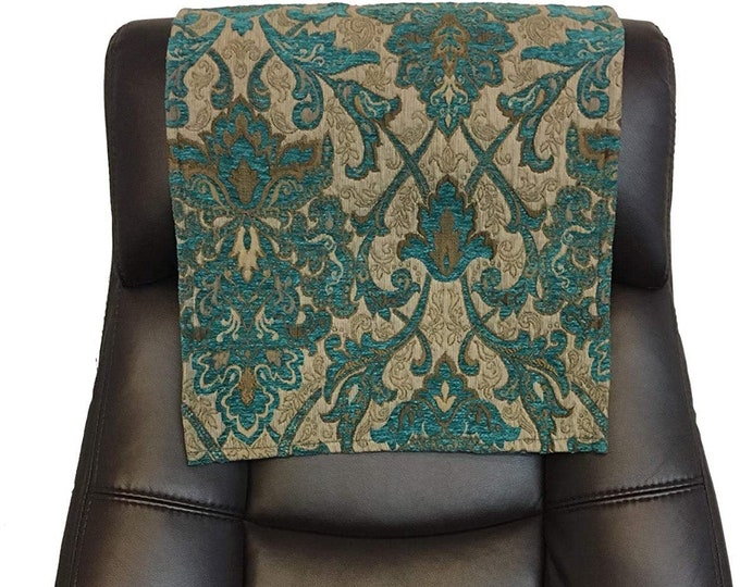 14x30 Marina Saxxon damask chenille  Sofa, Loveseat, Chaise, Theater Seat, RV, Chair, Headrest Pad, Recliner Head Cover, Protector