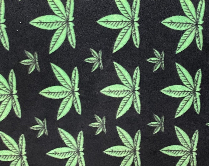 Fleece leaf By The Yard 60" Wide