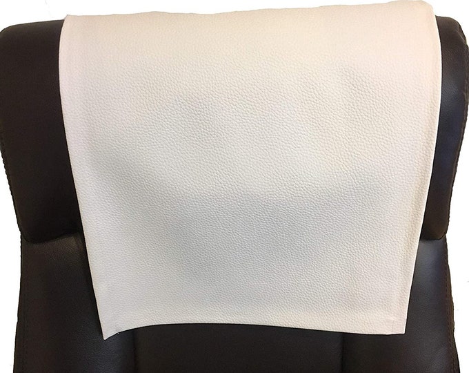 White Black Champion, faux leather vinyl Sofa, Loveseat, Chaise, Theater Seat, Chair Caps, Headrest Pad, Recliner Cover, Furniture Protector