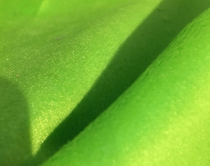 Faux Fake Fur Solid Velboa  Fabric by the Yard lime 60" wide baby clothes, costumes, teddy bears
