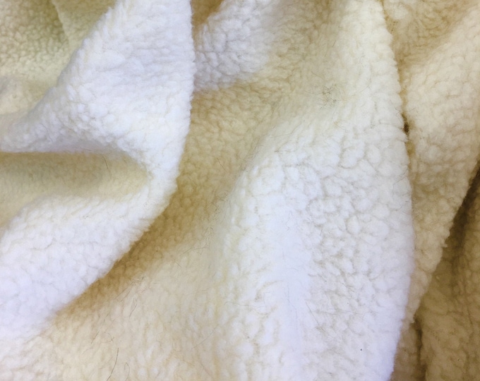 THROW BLANKETS - Soft Ivory Cuddle  Sherpa Fleece Lamb Wool Design With Choose you own color Backing!