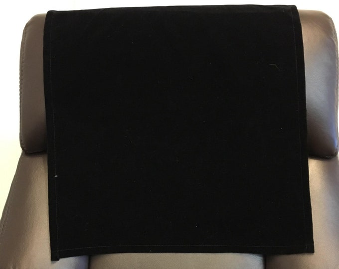 15"x15"  Black flocking velvet, Sofa, Loveseat, Chaise, Theater Seat, RV Cover, Chair Caps, Headrest Pad, Recliner Head Cover, Protector