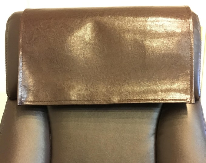 18" x 20"  faux vinyl leather couch, sofa, computer chair, arm rest, recliner protector, home office, theater room, nursery FREE SHIPPING