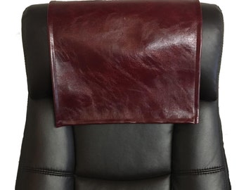 Vinyl, Burgundy Distressed, 30x30, Sofa, Loveseat, Chaise, Theater Seat, RV Cover, Chair Caps, Headrest Pad, Recliner Head Cover, arm rest