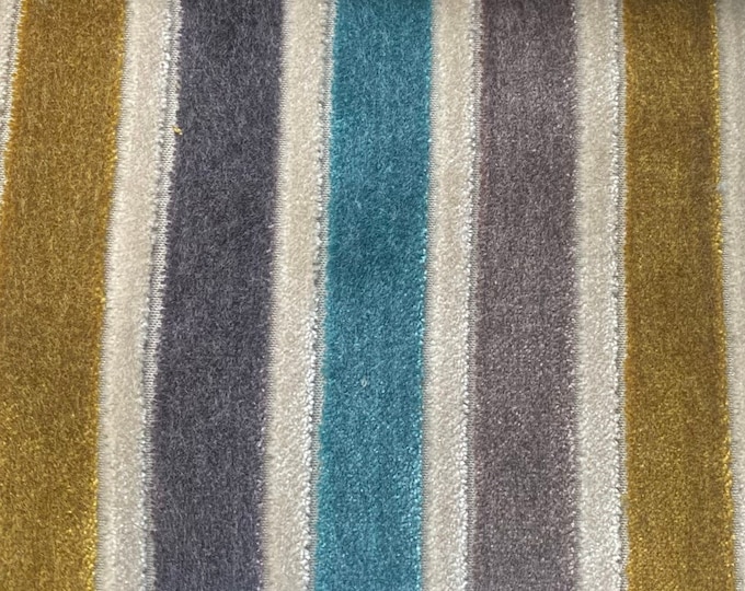 54 " Wide Furniture Upholstery Drapery Fashion Headboard Coat High Quality Raised Fabric by the yard Meranda stripe