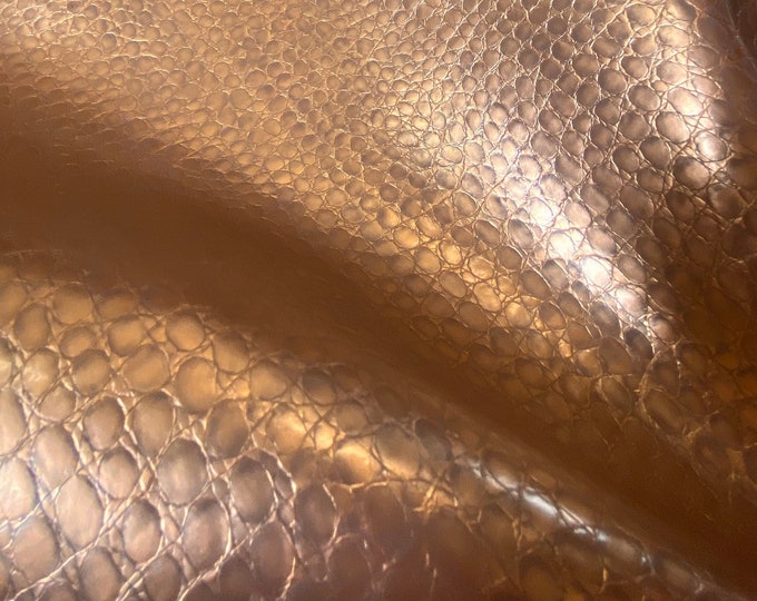 Vinyl faux leather Embossed Crocodile spots upholstery fabric 54" Wide