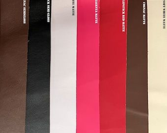 Ecopelle Semi gloss and Matte light 2 way stretch vinyl with microfiber suede backing 54" wide